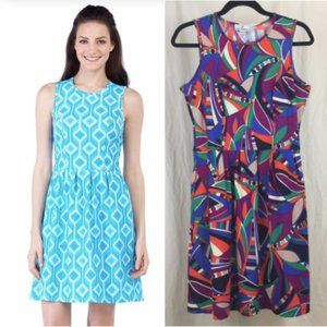 Jude Connally Rachel fit and flare dress mod print